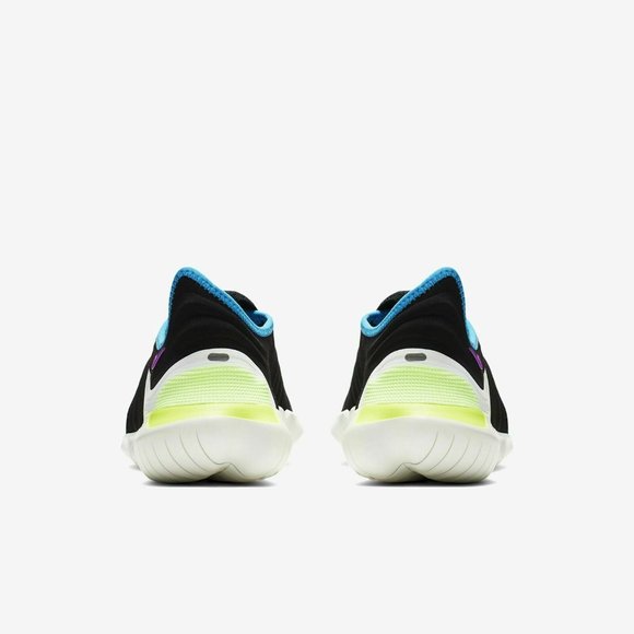 Nike Free RN Flyknit 3.0 Black Volt Neon Men's - Picture 5 of 6